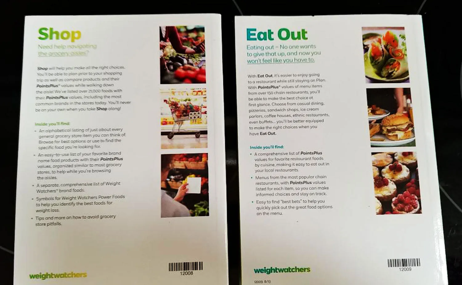 *2014 NEW WEIGHT WATCHERS POINTSPLUS CALCULATOR NEW IN BOX WITH GORGEOUS KALEIDOSCOPE SKIN PLUS "EAT OUT" & "SHOP" BOOKS