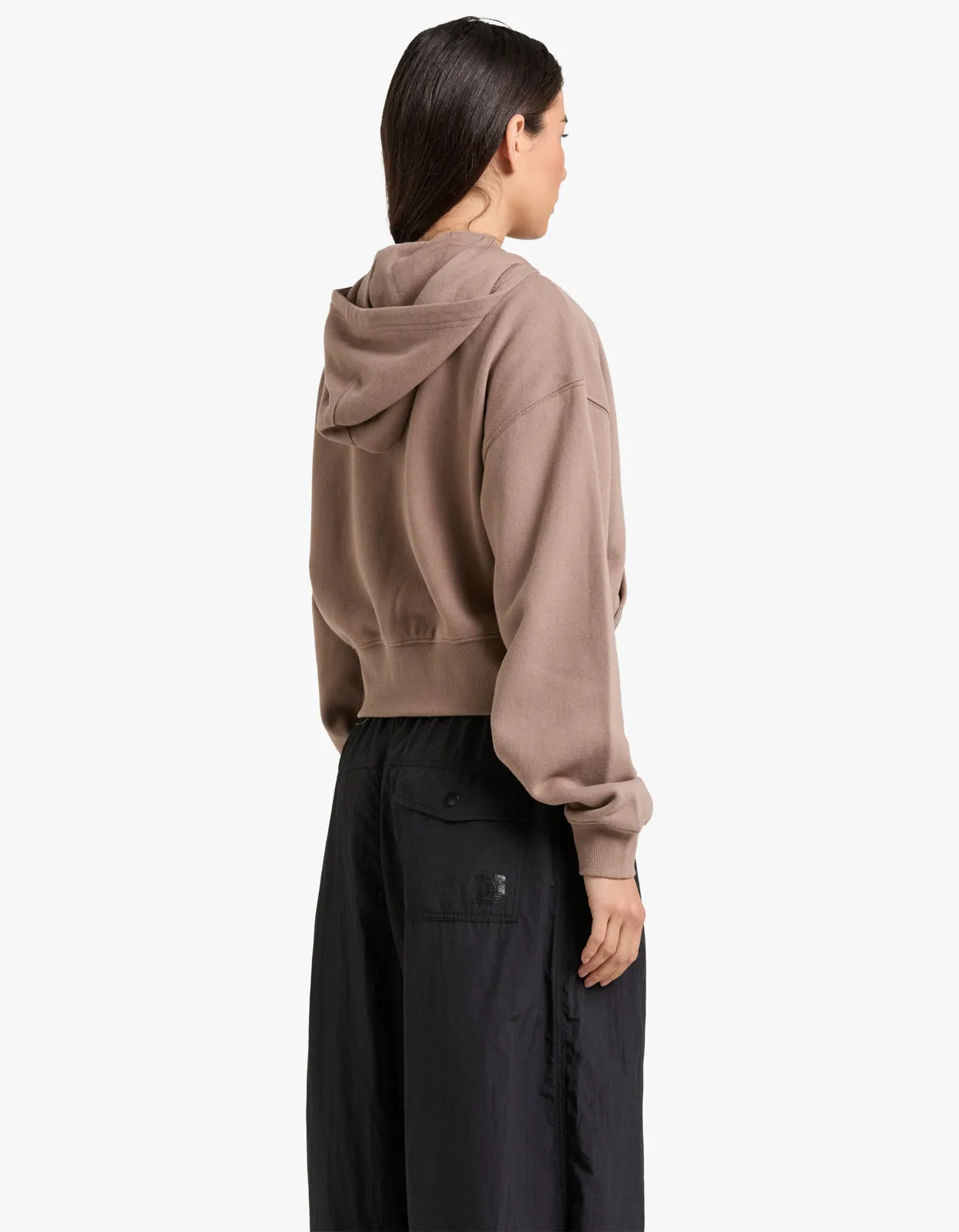 Adventure Zip Through Hoodie - Taupe Brown