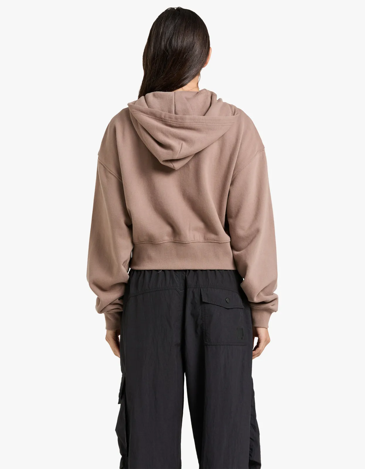 Adventure Zip Through Hoodie - Taupe Brown