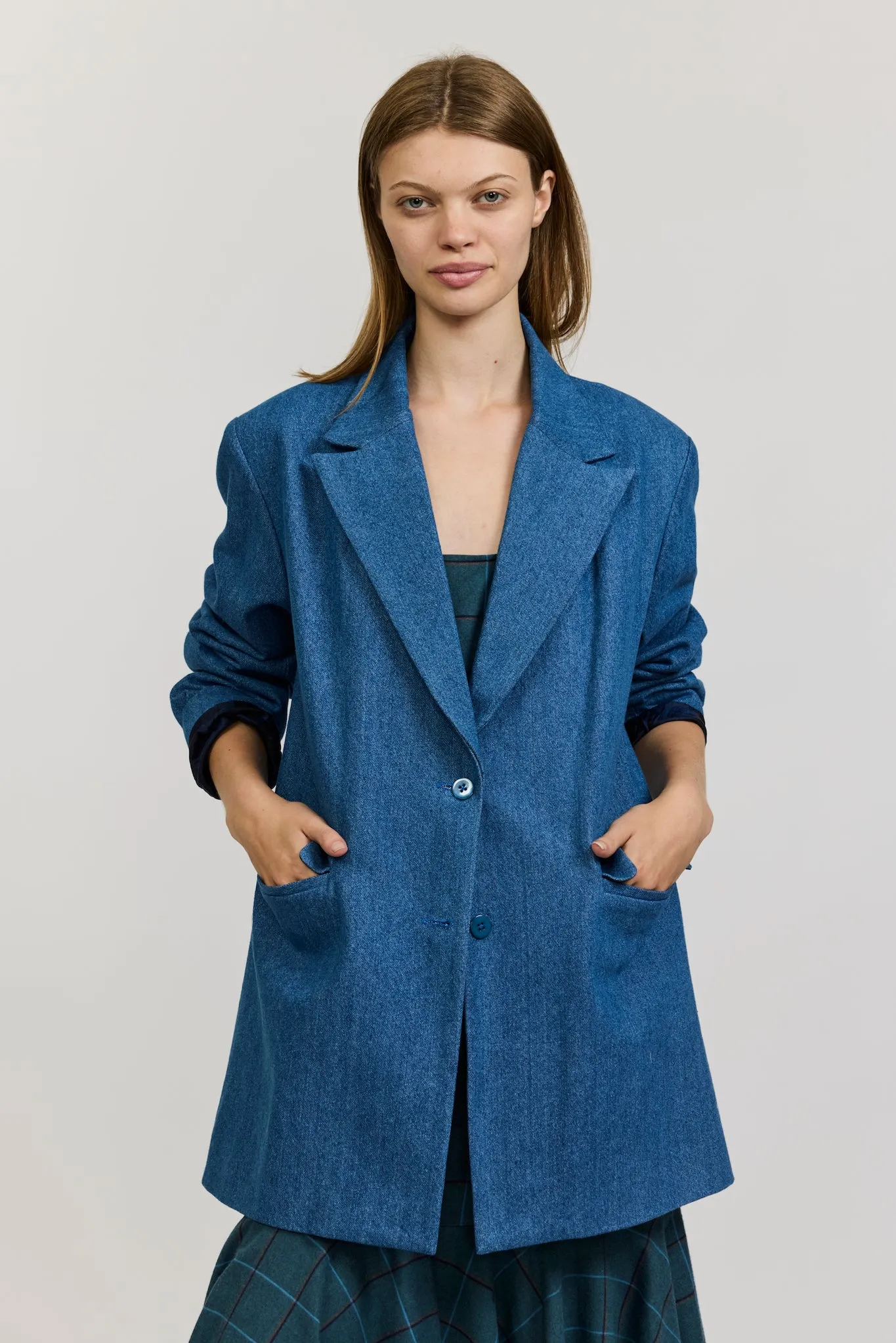 Agnes Blazer in Denim