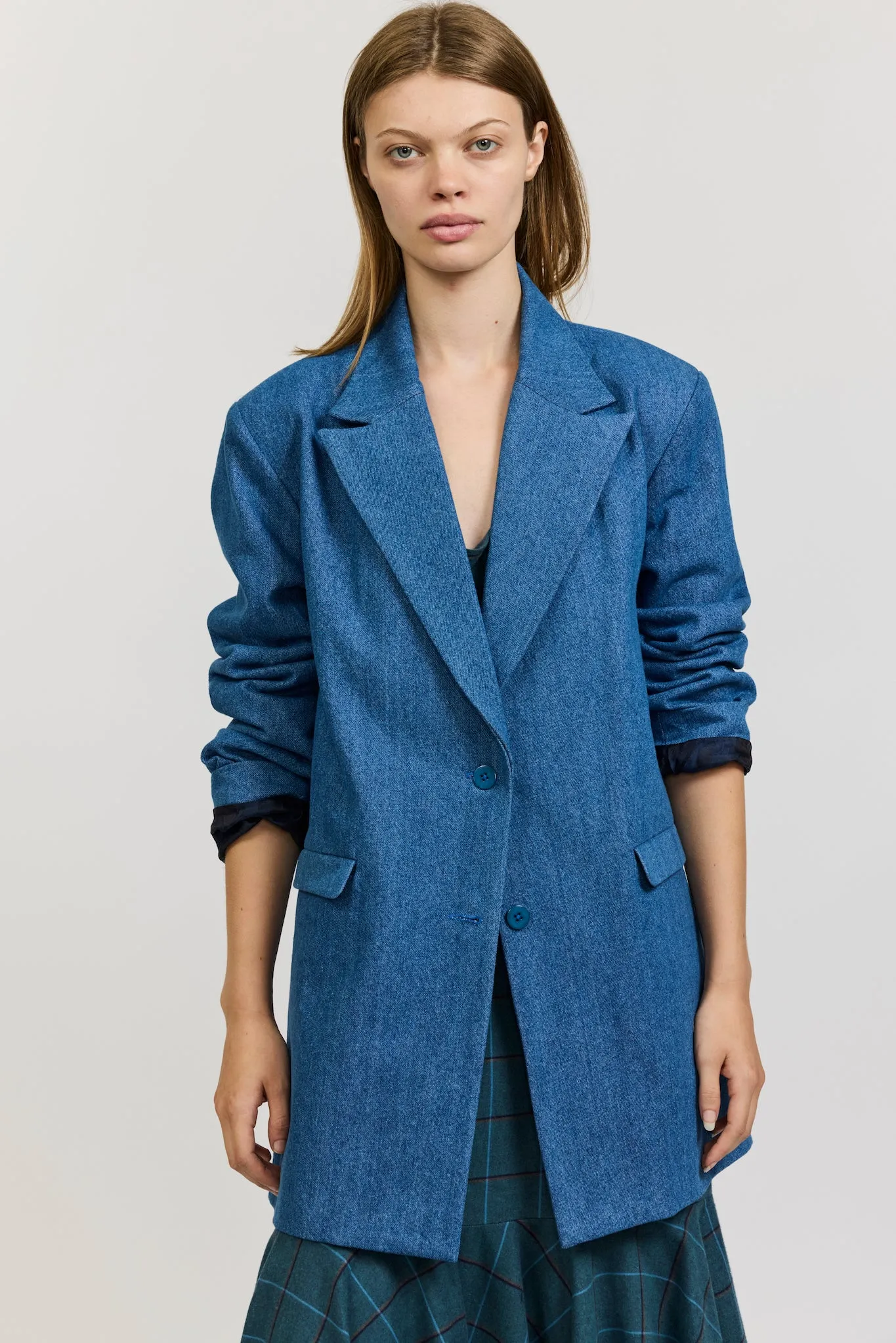 Agnes Blazer in Denim