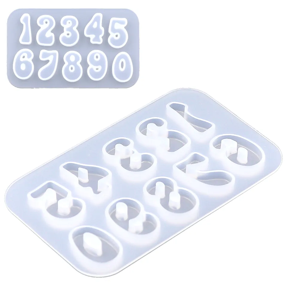 Alphabet & Numbers Silicone Mold (3 pieces)