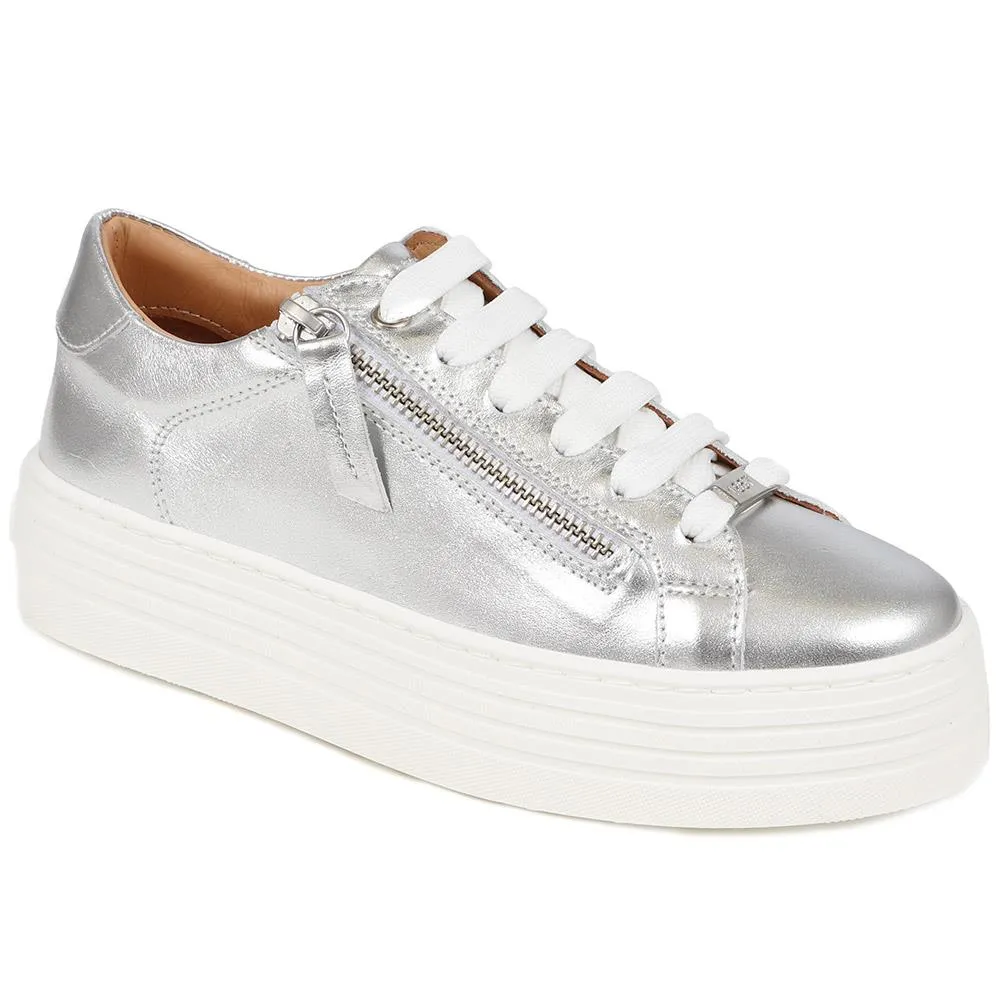 Amaliada Leather Platform Trainers - AMALIADA / 325 316