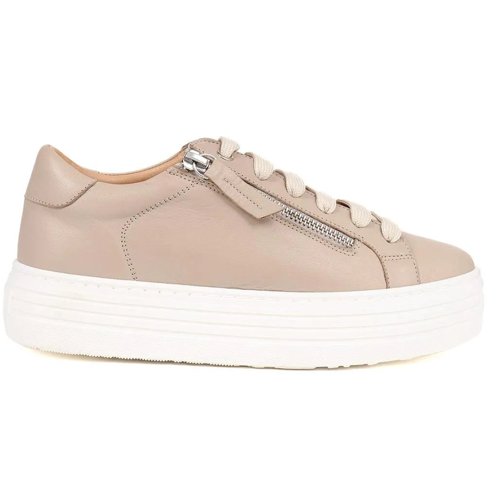 Amaliada Leather Platform Trainers - AMALIADA / 325 316