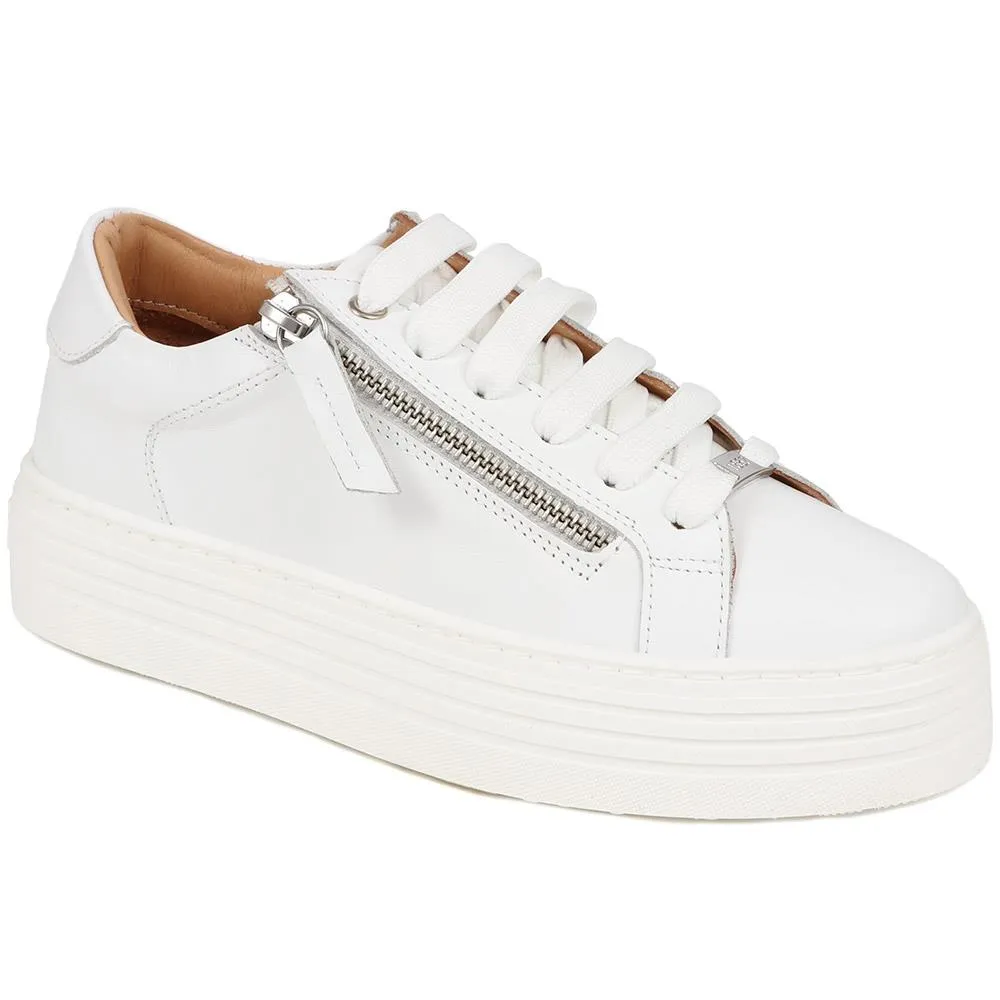 Amaliada Leather Platform Trainers - AMALIADA / 325 316