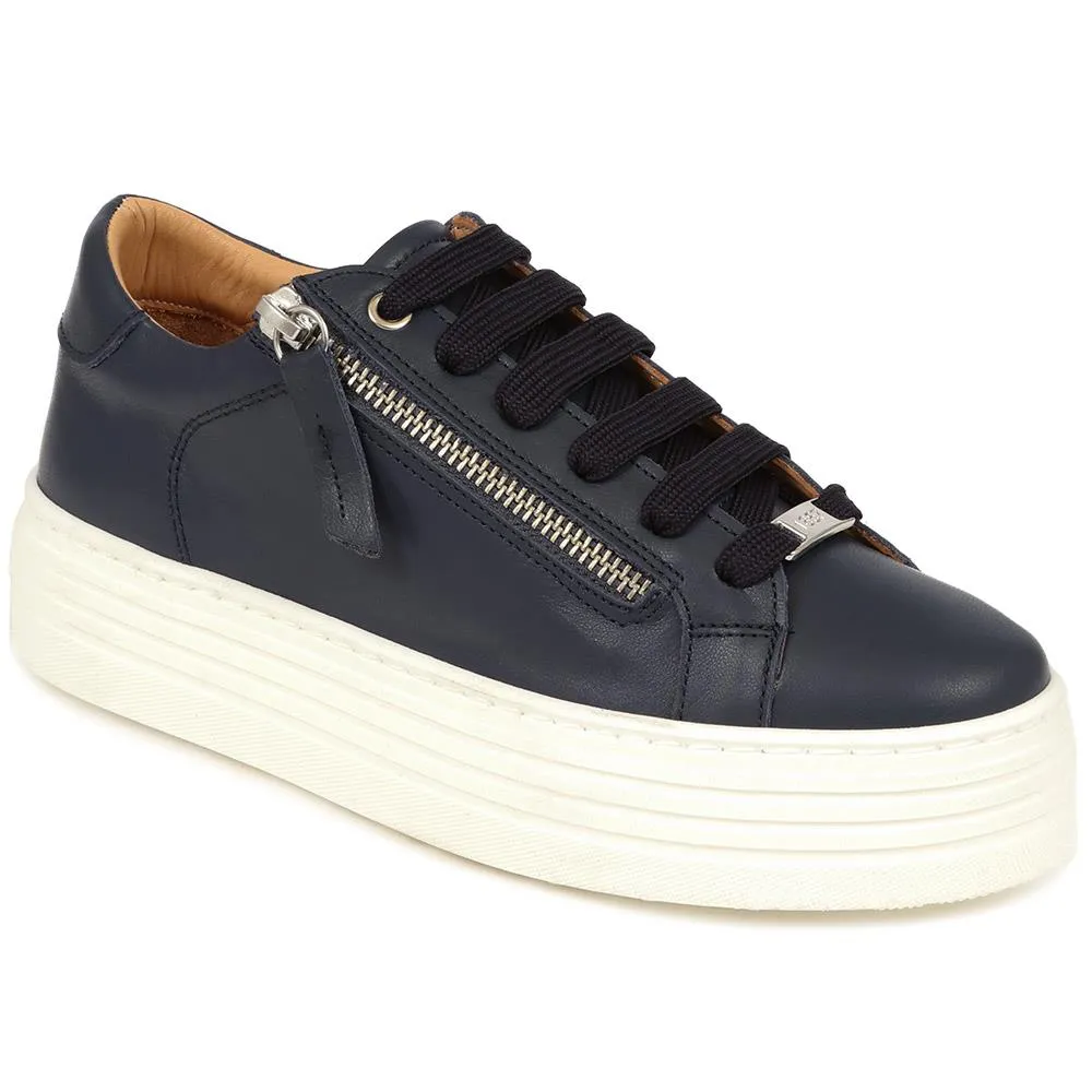 Amaliada Leather Platform Trainers - AMALIADA / 325 316