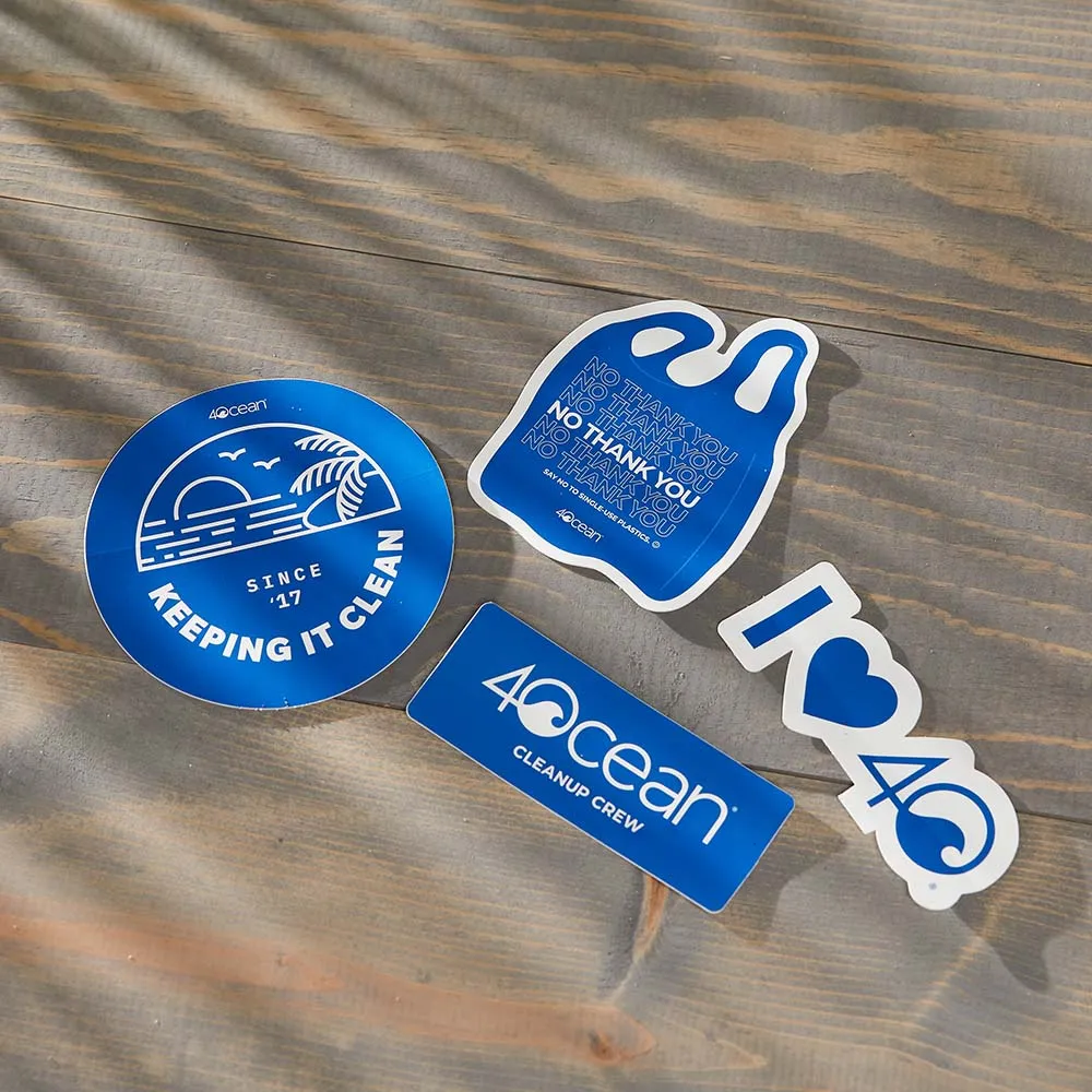 Awareness Sticker - Keeping it Clean 4ocean Vessel Sticker