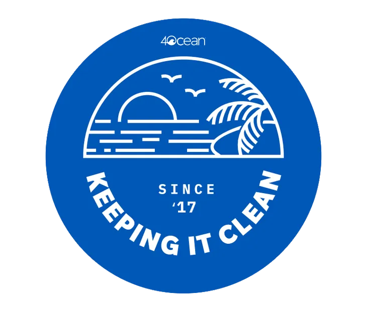 Awareness Sticker - Keeping it Clean 4ocean Vessel Sticker