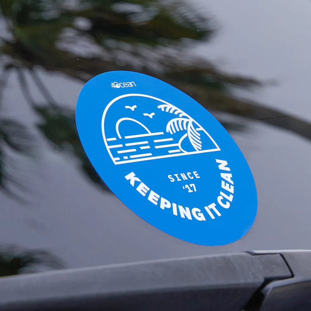 Awareness Sticker - Keeping it Clean 4ocean Vessel Sticker