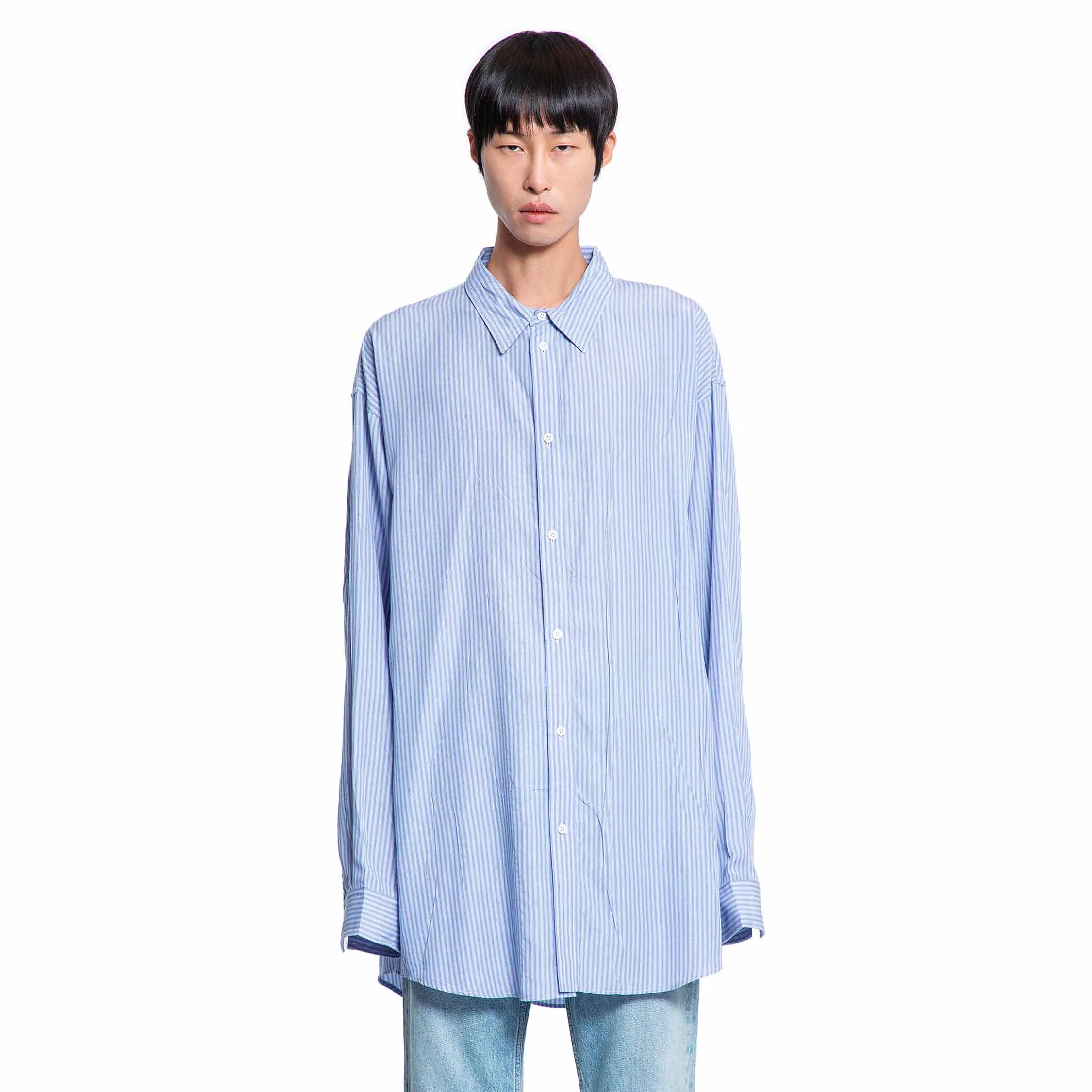 BALENCIAGA MAN BLUE SHIRTS