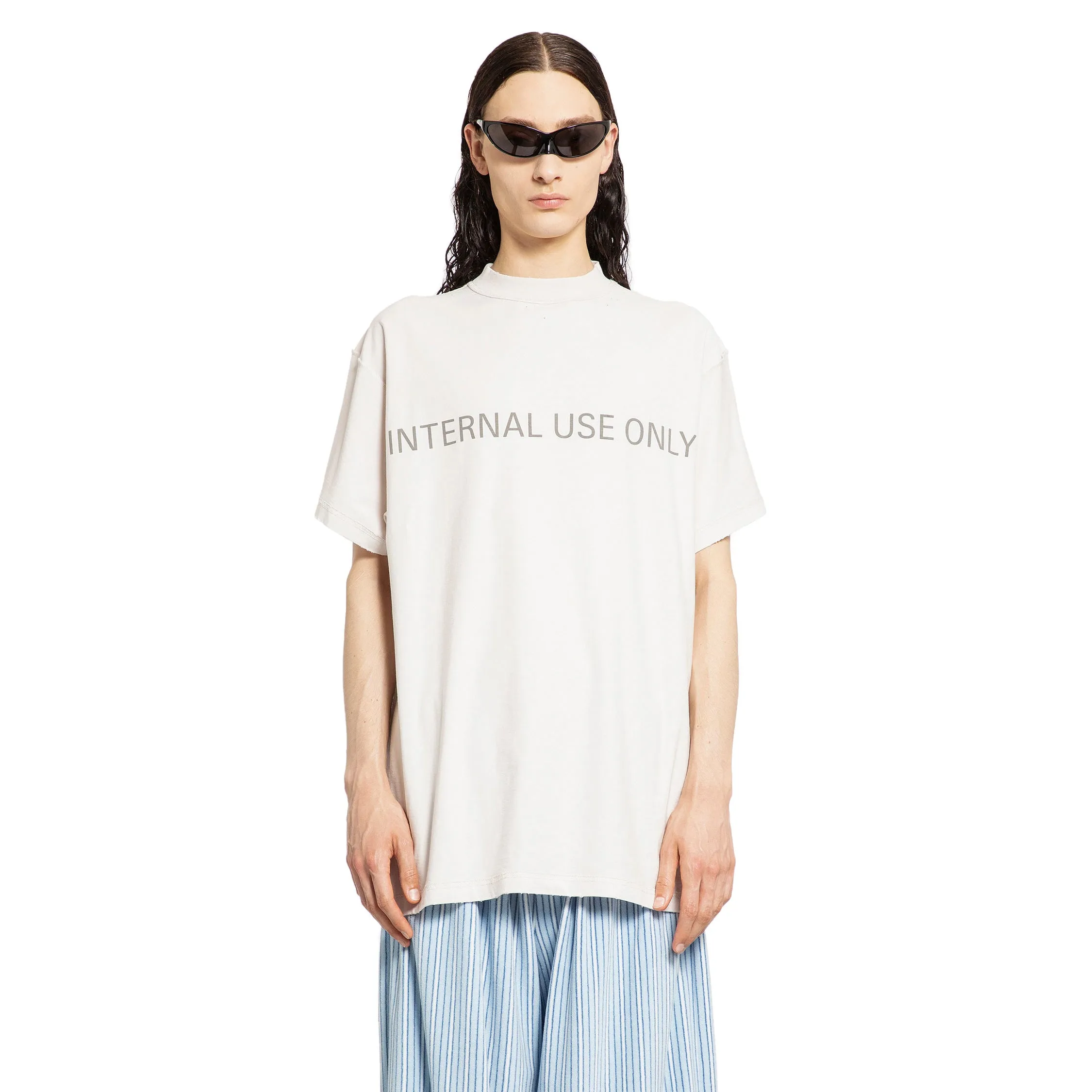 BALENCIAGA MAN OFF-WHITE T-SHIRTS & TANK TOPS