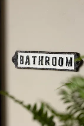 Bathroom Door Hanging Sign