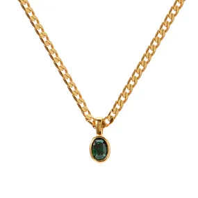 Bella Necklace - Emerald Green