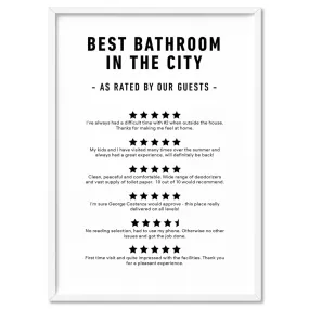 Best Bathroom in The City - Art Print