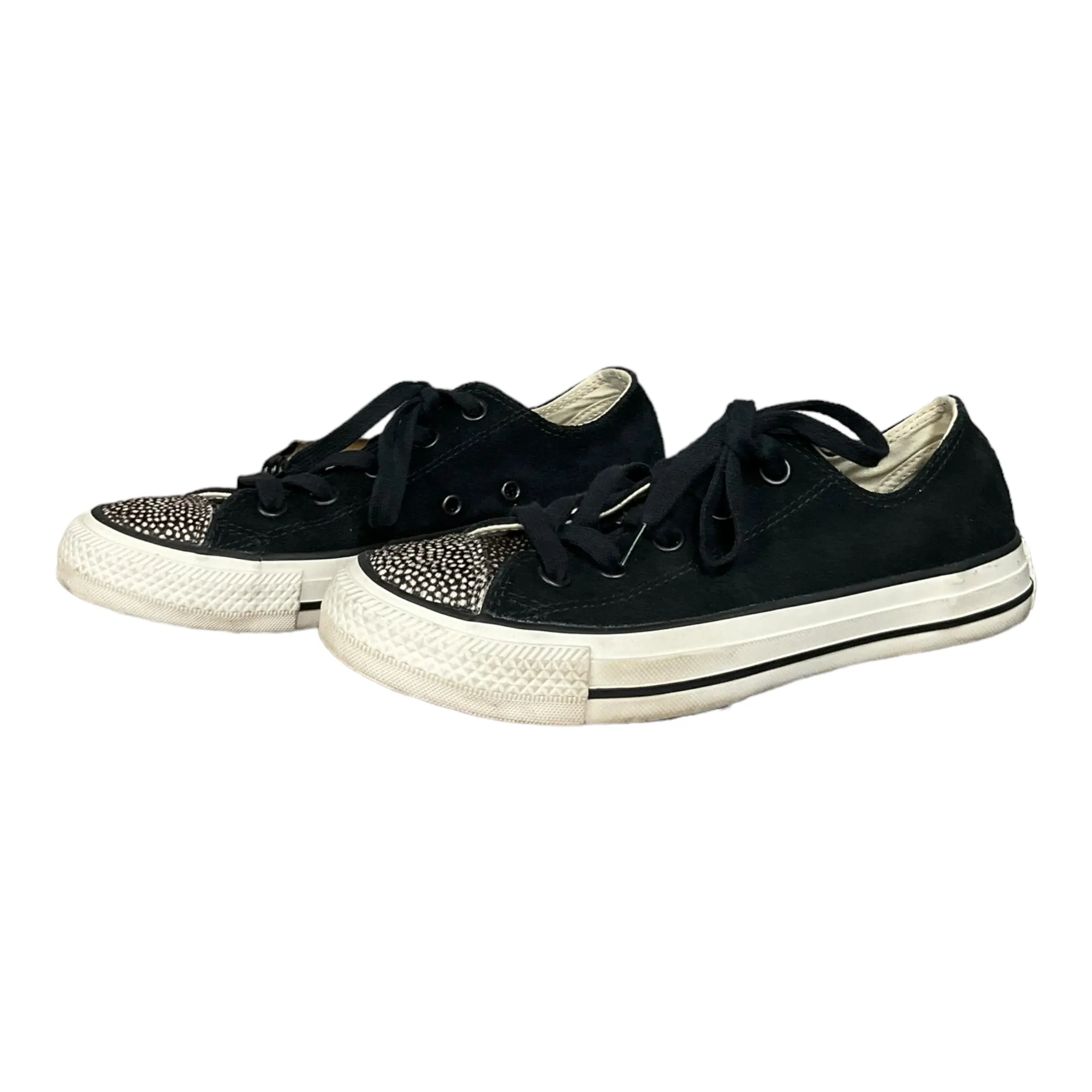 Black Shoes Sneakers Converse, Size 6