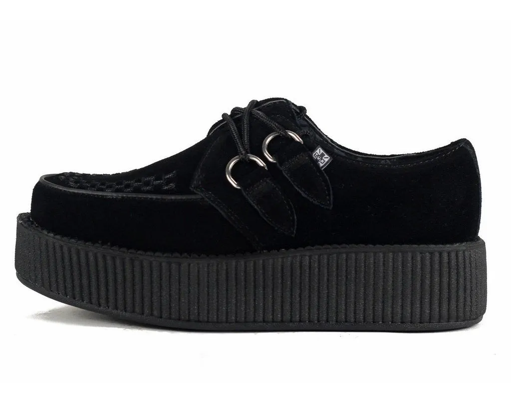 Black Viva Suede Mondo Creeper