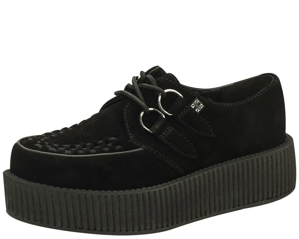 Black Viva Suede Mondo Creeper