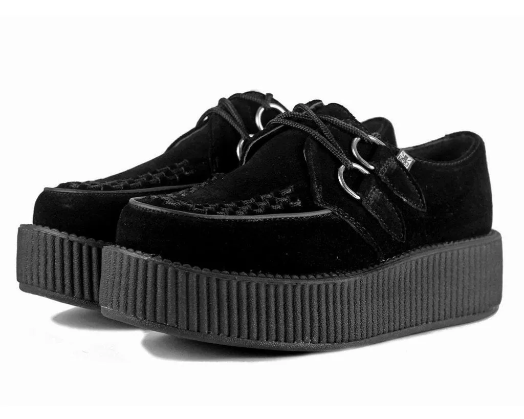 Black Viva Suede Mondo Creeper