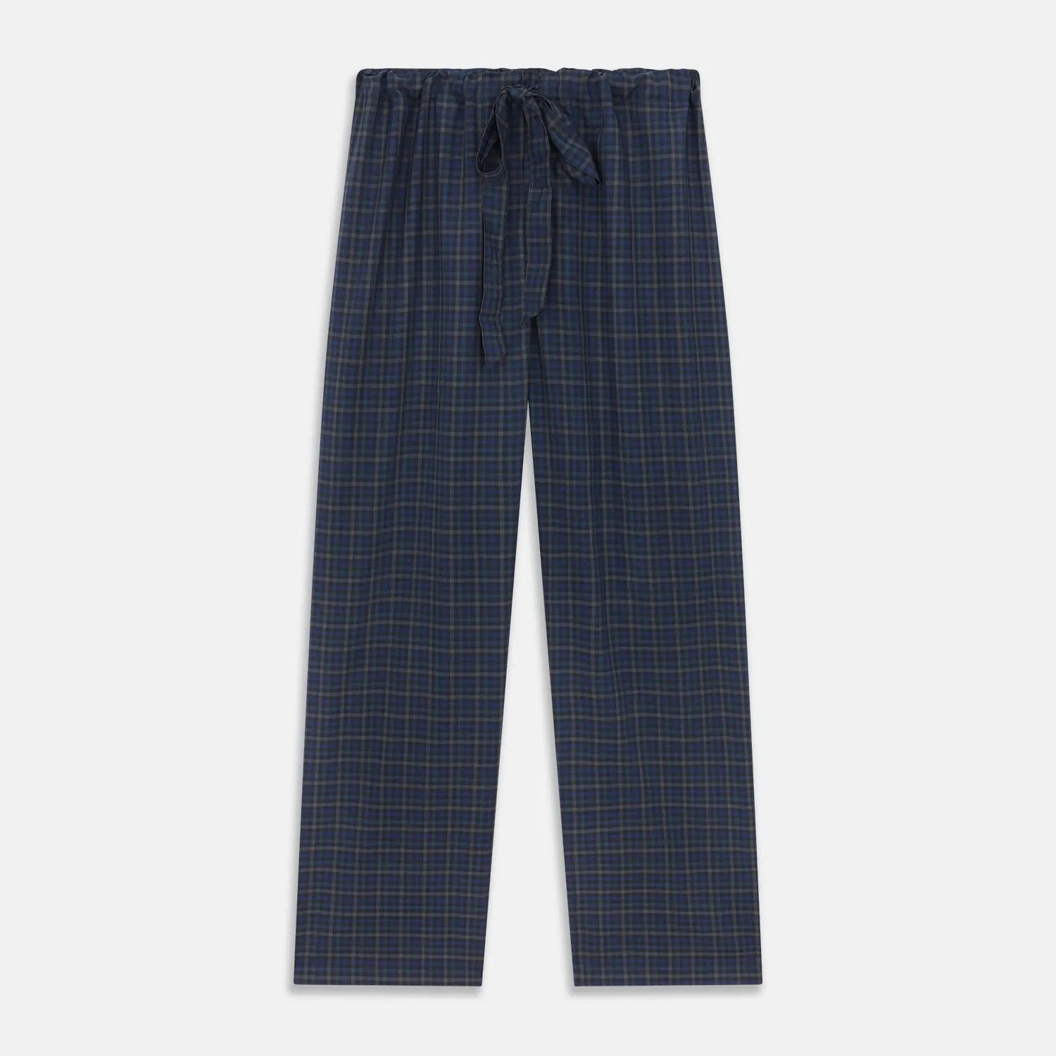 Blue Multi Check Wool Quin Pyjama Set