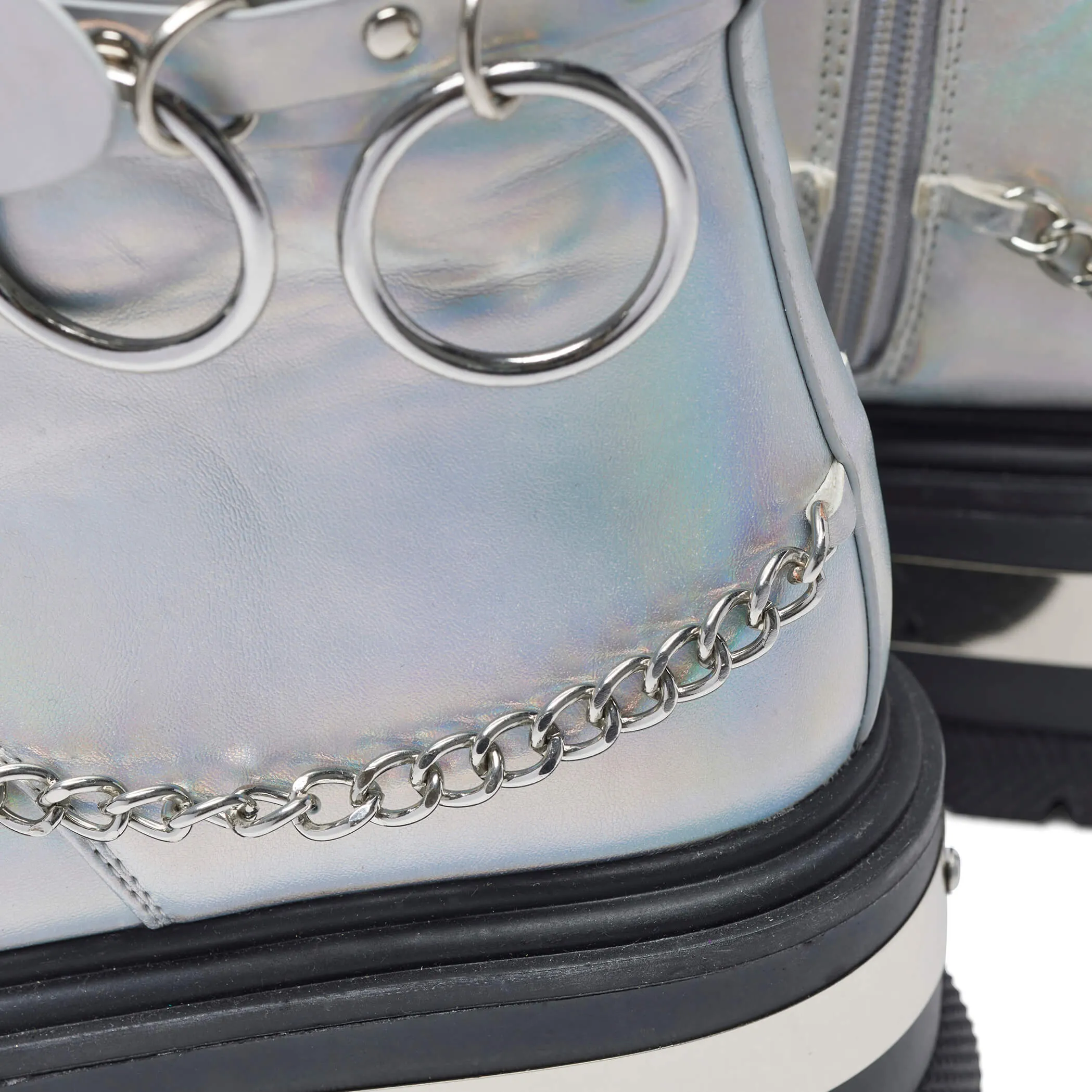 Borin Hardware Platform Boots - Silver Hologram