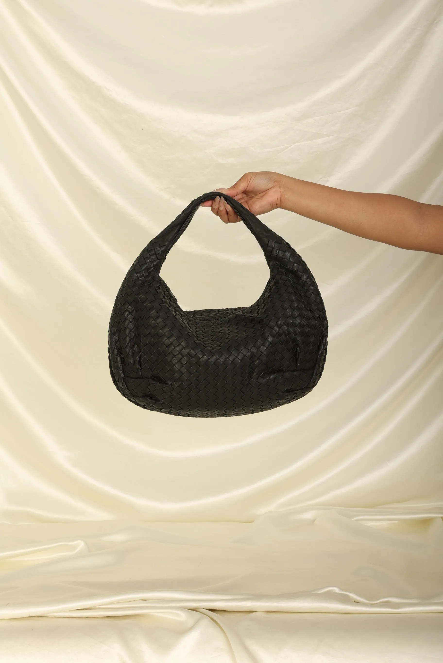 Bottega Veneta Intrecciato Black Braided Hobo