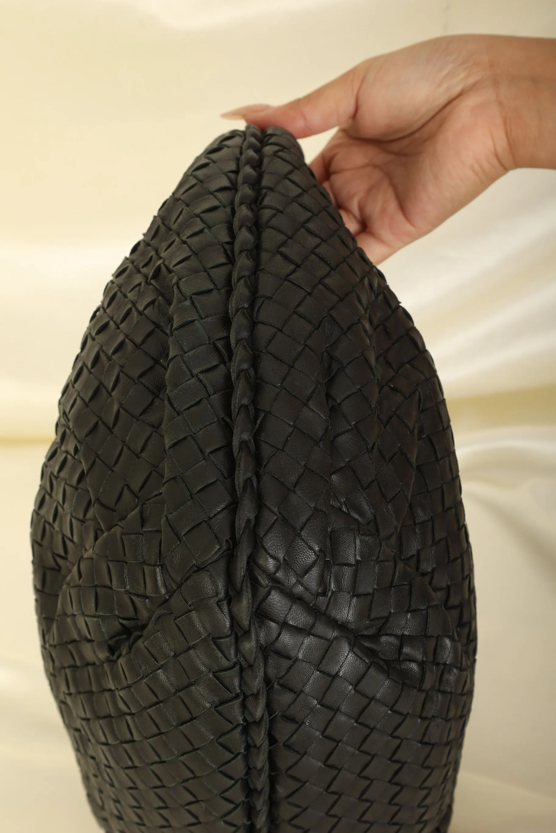 Bottega Veneta Intrecciato Black Braided Hobo