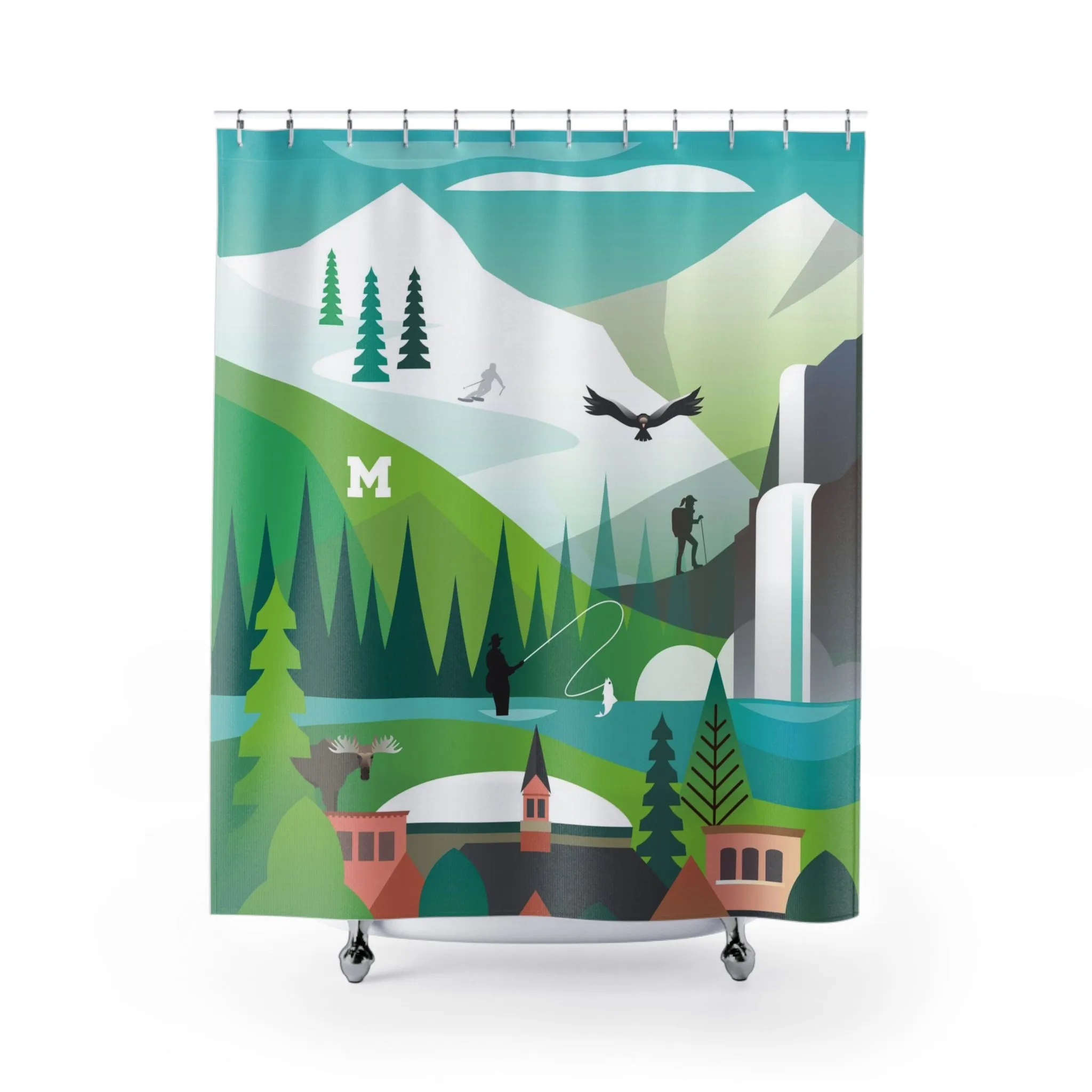 Bozeman Shower Curtain