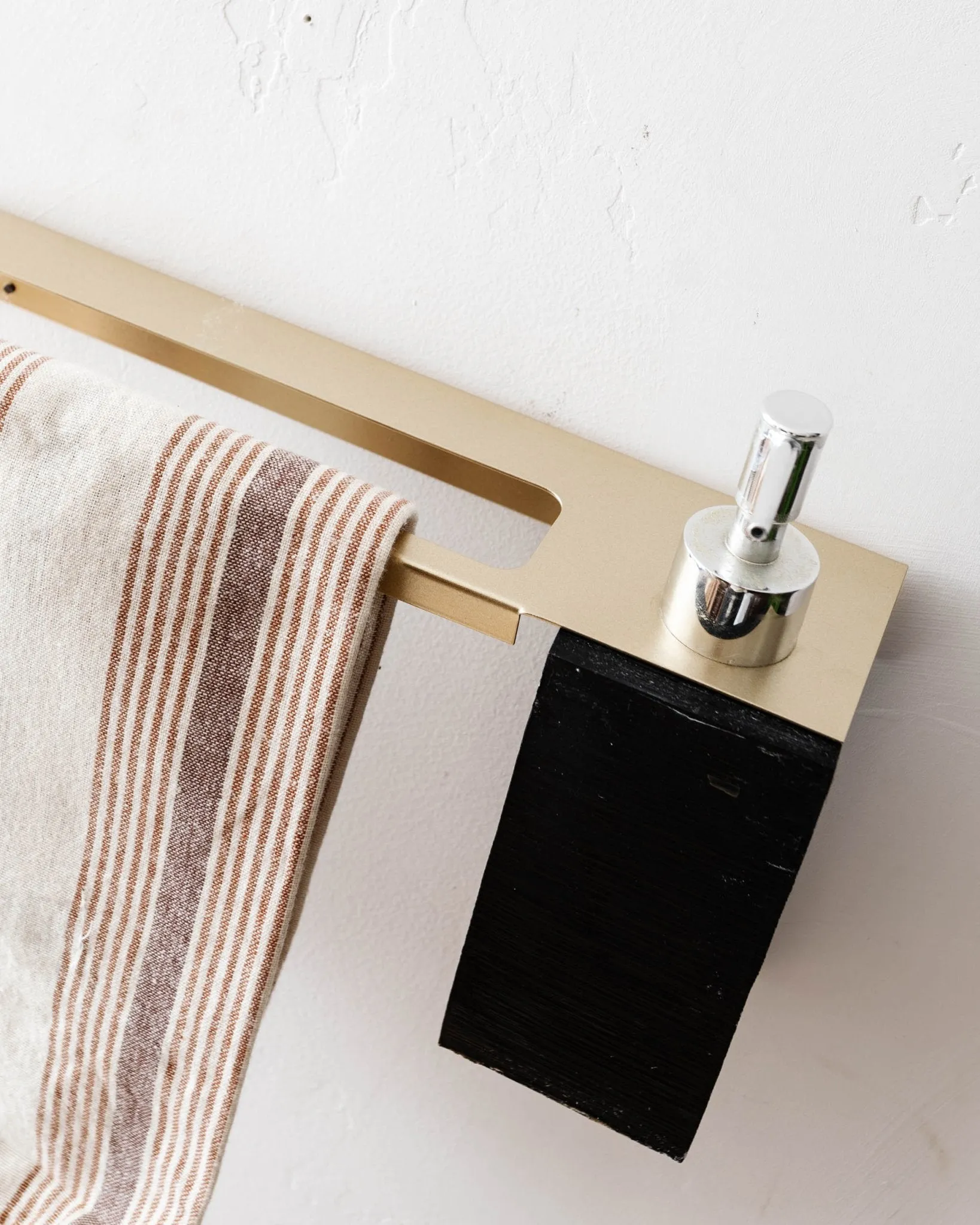 Brass Bathroom Metal Wall Shelf