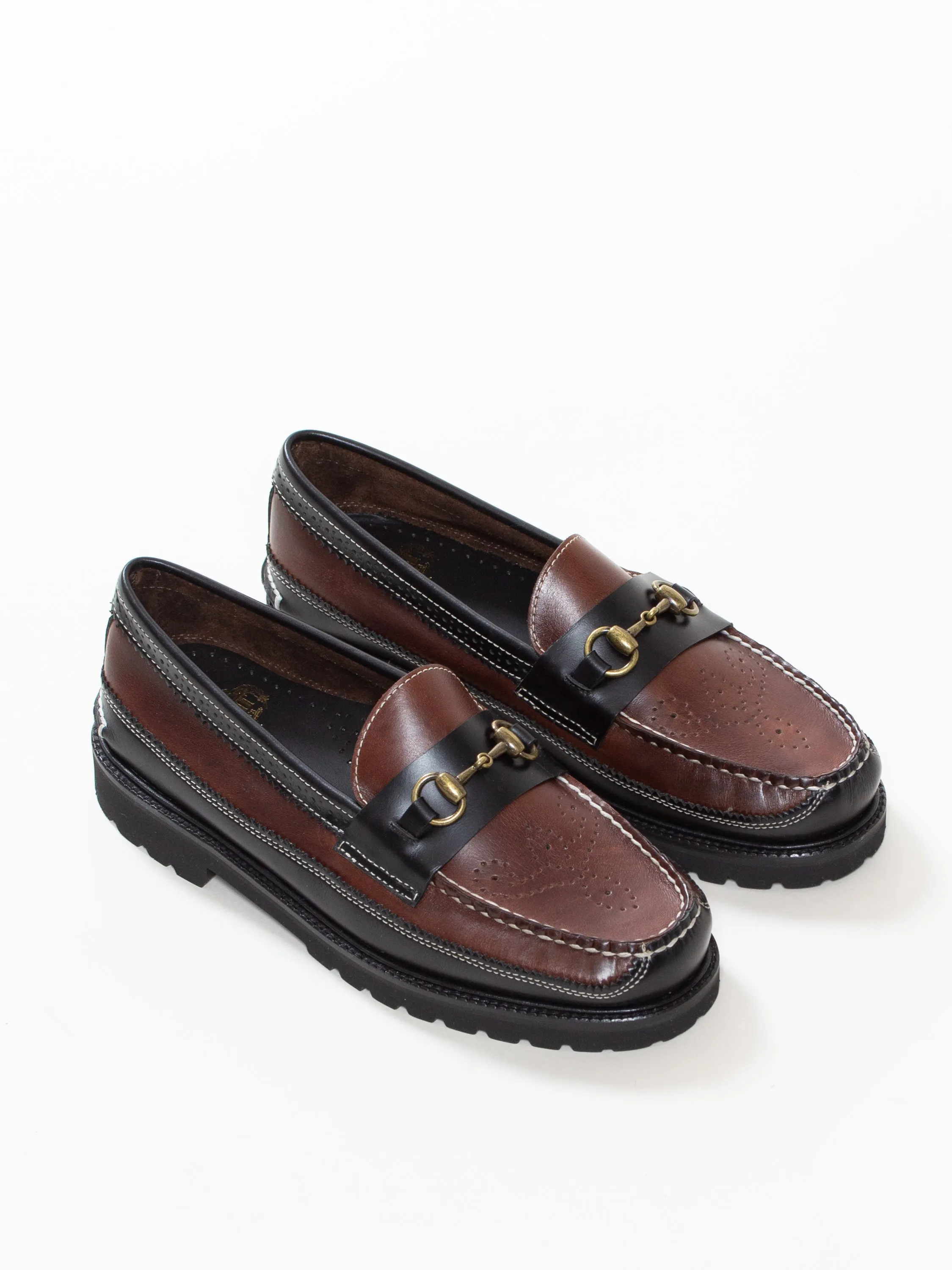 Bright Shoemakers, Bit Moc Loafer, Black/ Brown