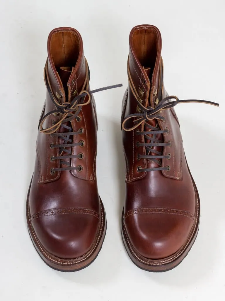 Bright Shoemakers, Combat Boot, Chestnut Brown