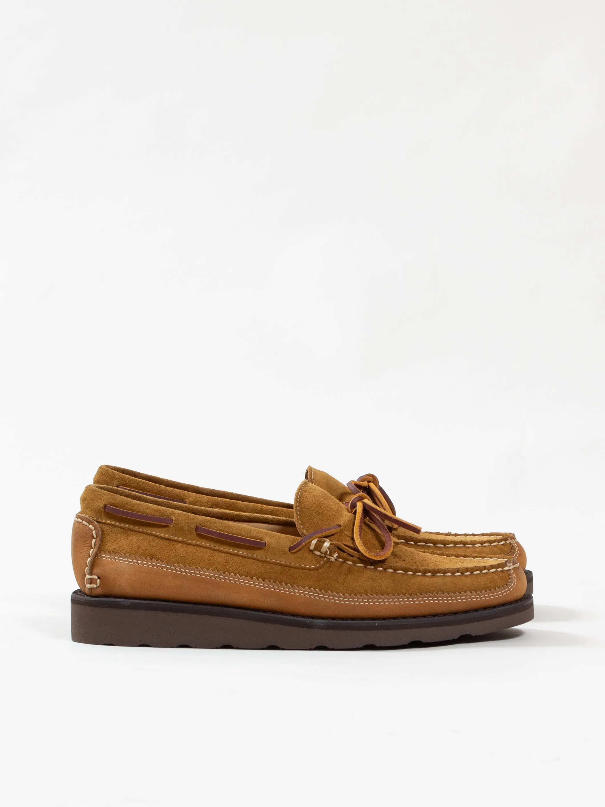 Bright Shoemakers, Kiltie Moc Loafer, Gold/ Tan