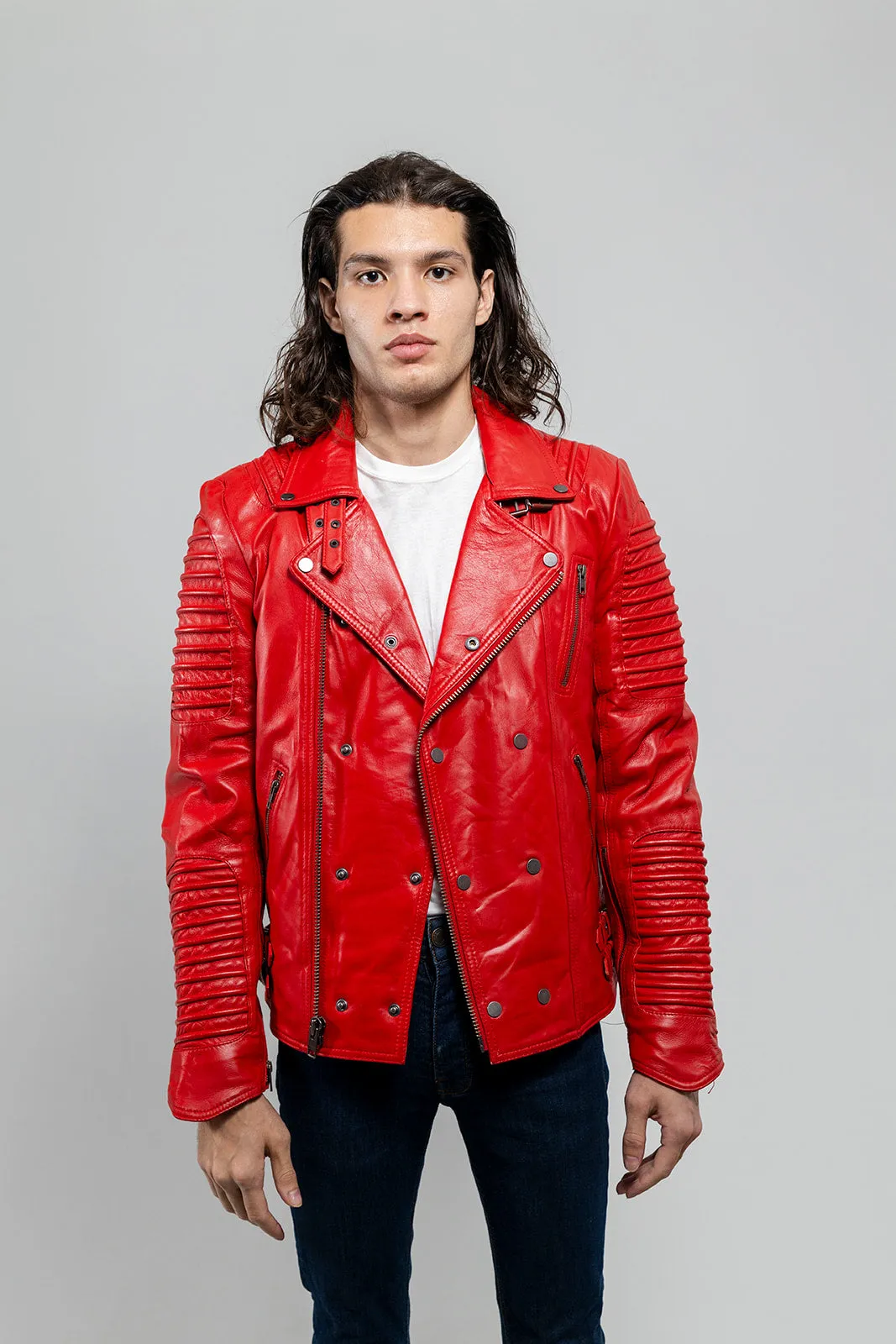 Brooklyn Mens Lambskin Leather Jacket