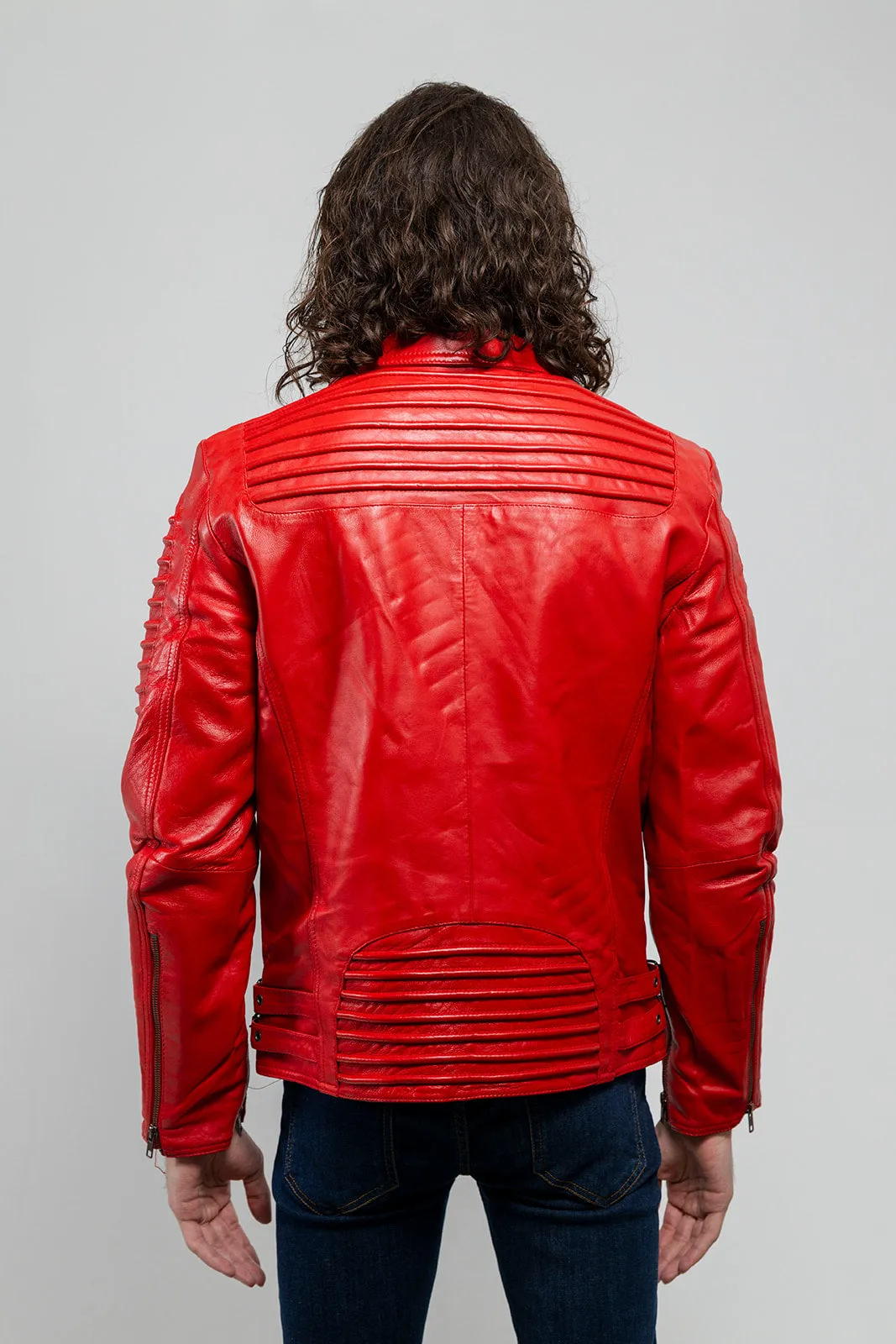 Brooklyn Mens Lambskin Leather Jacket