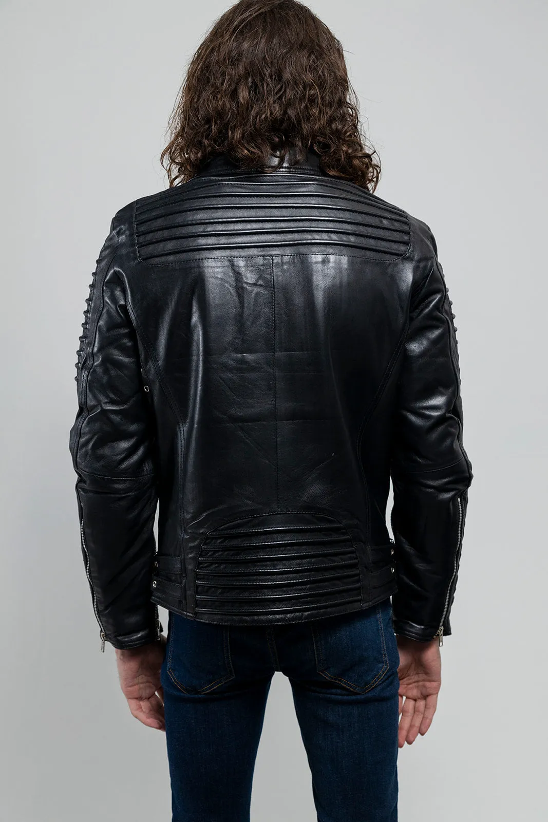 Brooklyn Mens Lambskin Leather Jacket