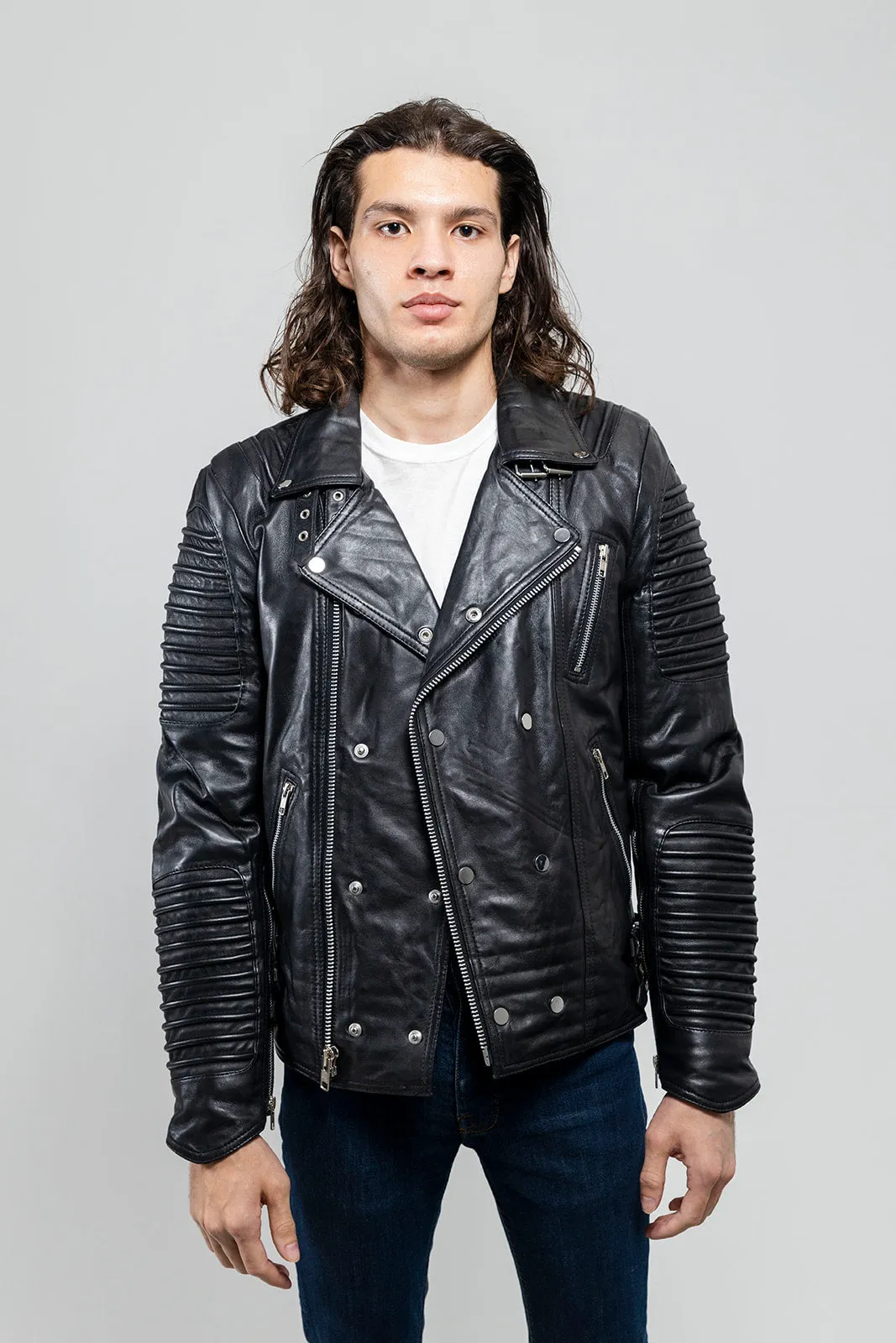 Brooklyn Mens Lambskin Leather Jacket