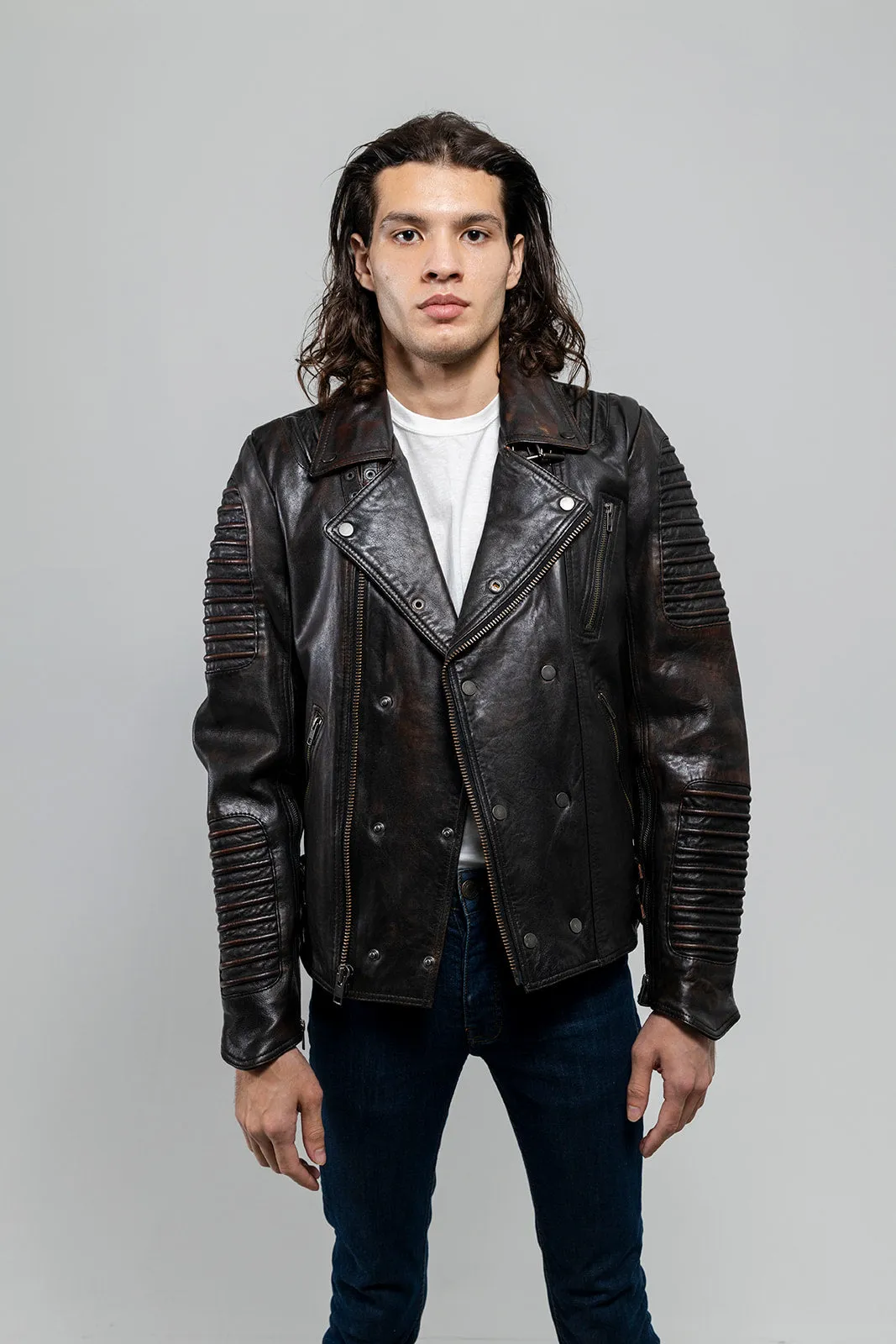 Brooklyn Mens Lambskin Leather Jacket