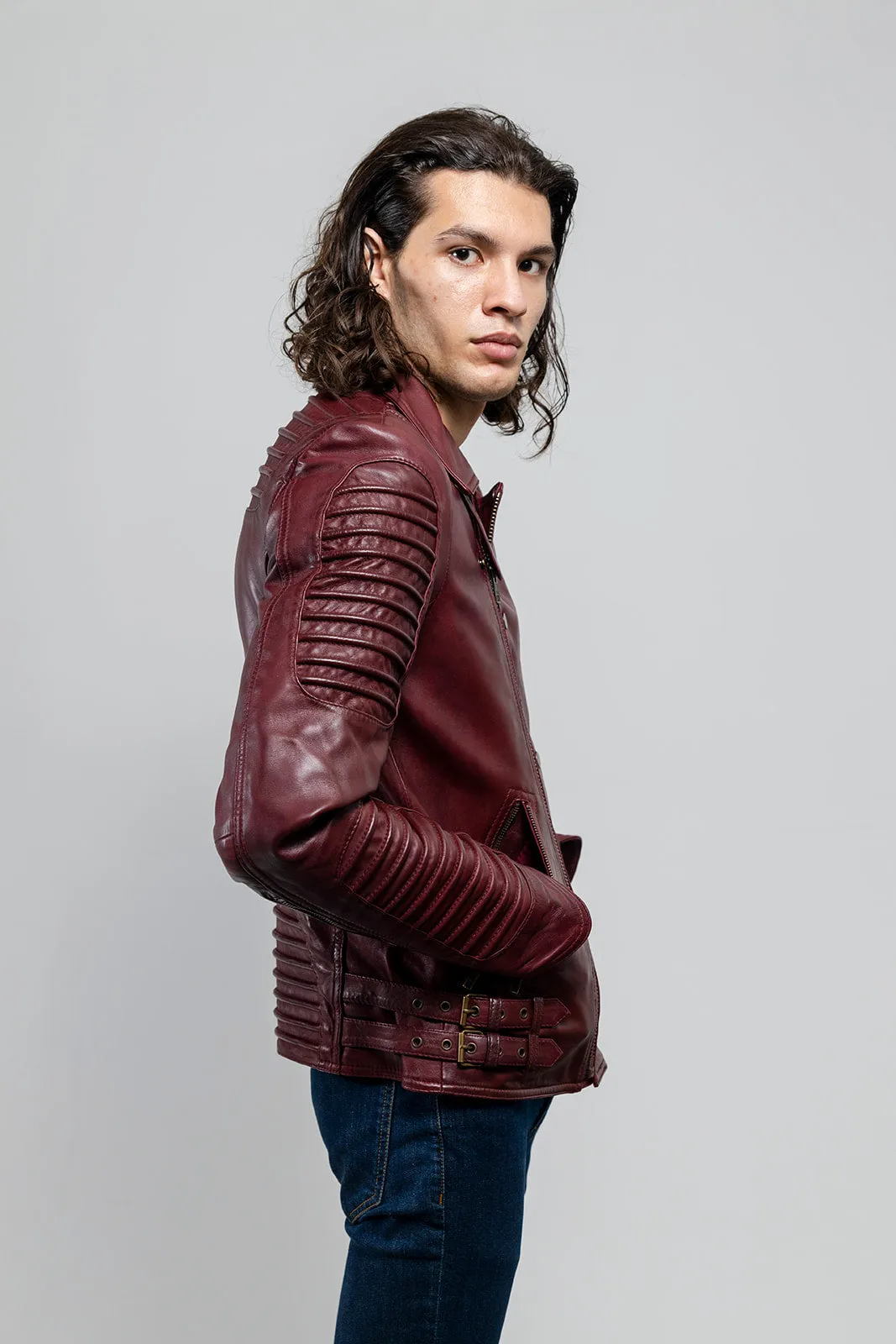 Brooklyn Mens Lambskin Leather Jacket