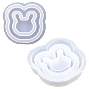 Bunny Shaker Silicone Mold with Films (2 sets)