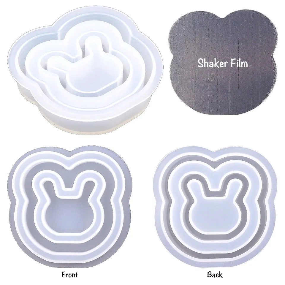 Bunny Shaker Silicone Mold with Films (2 sets)