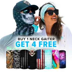 BUY 1 NECK GAITER, GET 4 FREE!