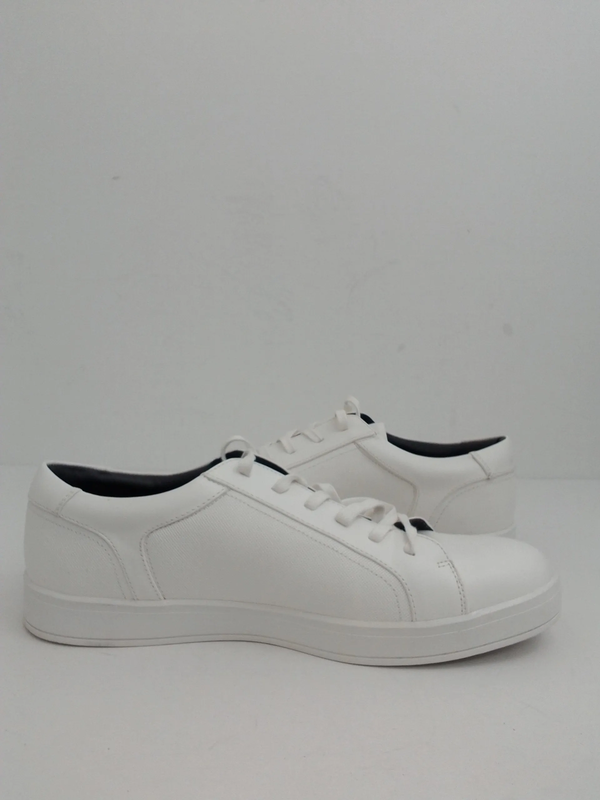 Calvin Klein Men's Designer's Shoes White Sneakers 10.5