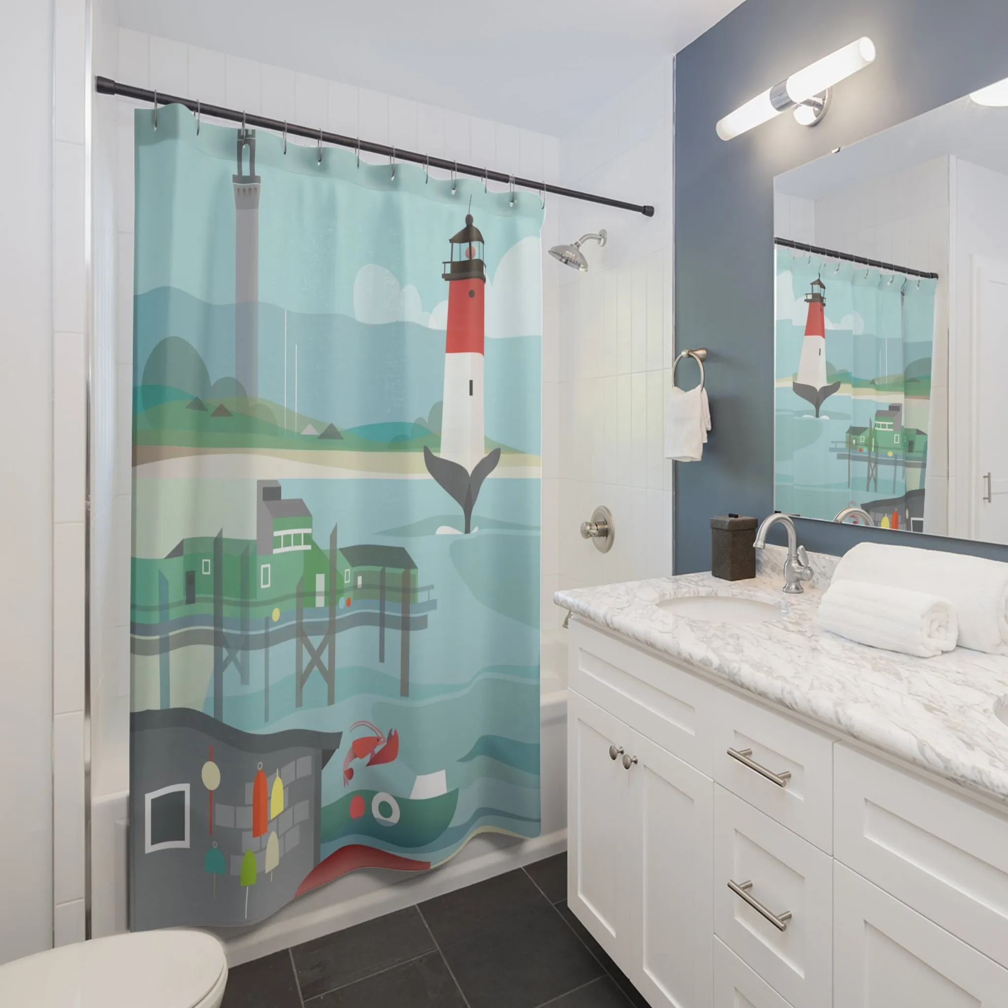 Cape Cod Shower Curtain