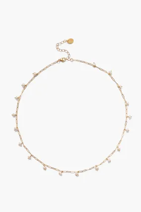 Cayman Short Necklace White Pearl