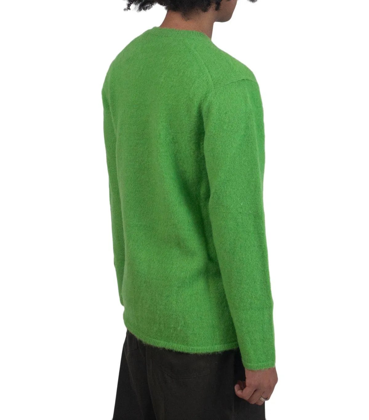 CdG Homme Plus Mohair Sweater Green