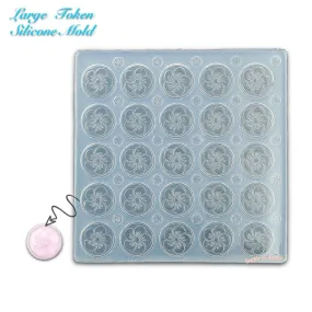 Checkers Game Tokens Silicone Mold