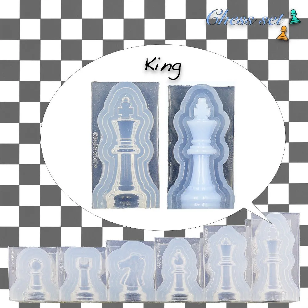 Chess Pieces Game Tokens Silicone Mold