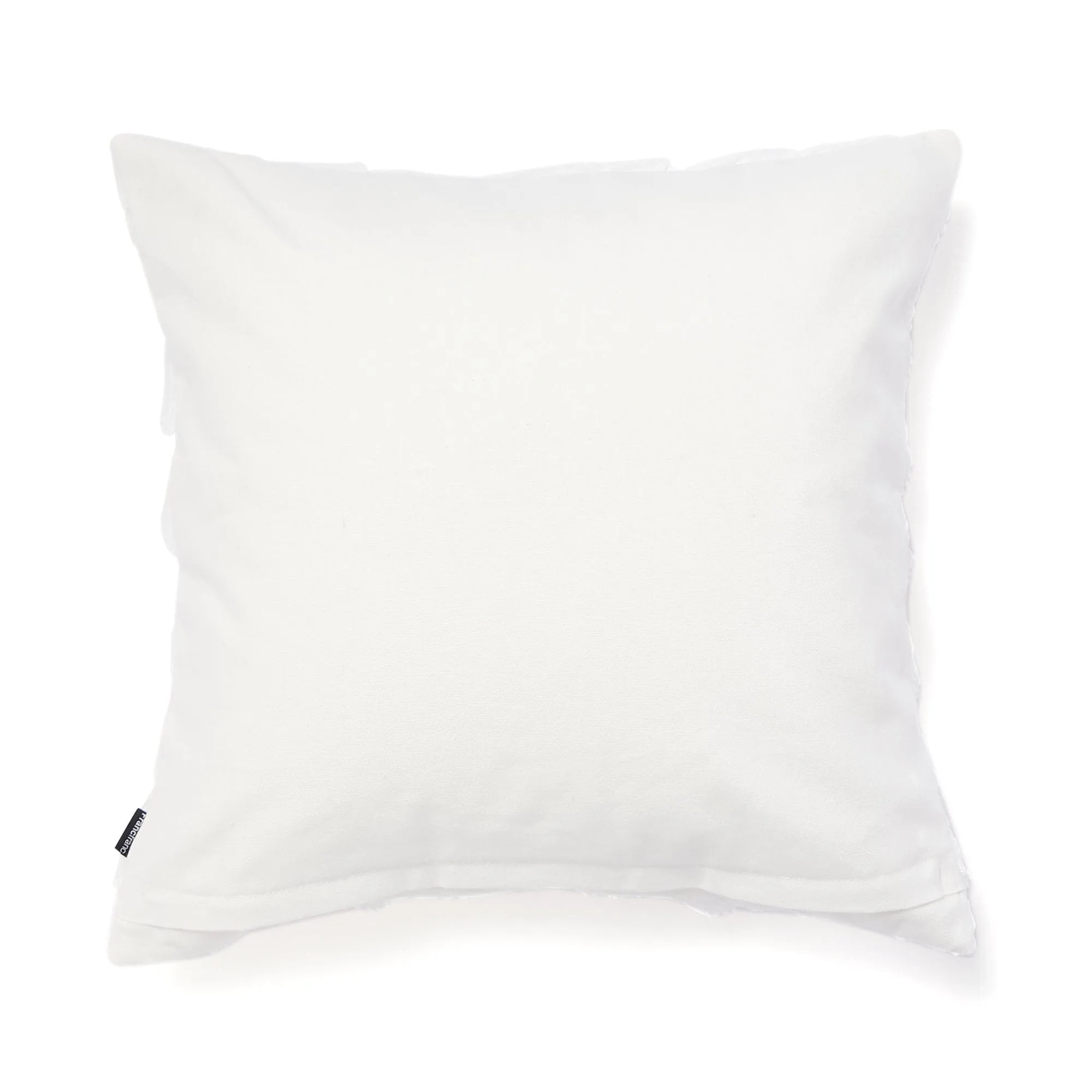 Chiffon Frill Cushion Cover 450 X 450 White