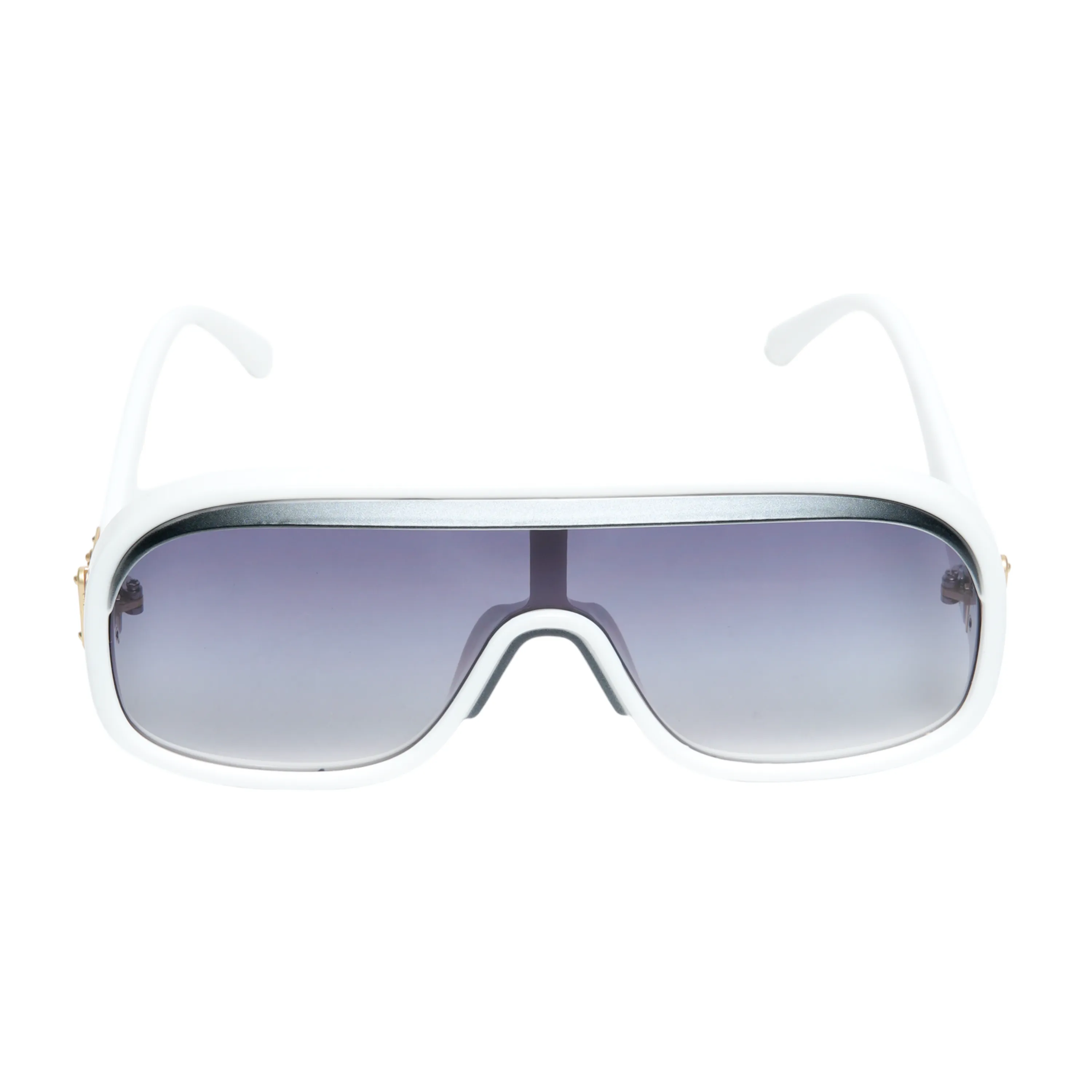 Chokore Oversized Single Lens Sunglasses (White)