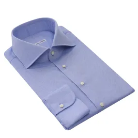 Classic Cotton Light Blue Shirt with Cutaway Collar