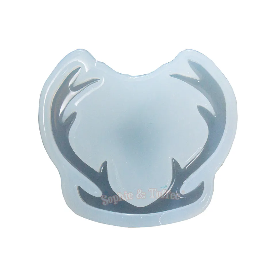 Classic Reindeer Horn Clear Silicone Mold